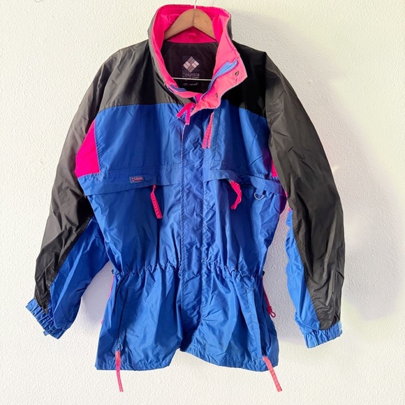 Columbia Other - Vintage Columbia Sportswear Nylon Outerwear Large Radial Sleeve Windbreaker Ski